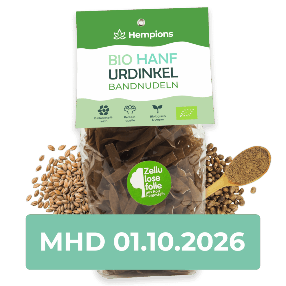 Bio Hanf Urdinkel Bandnudeln - MHD 01.10.2026