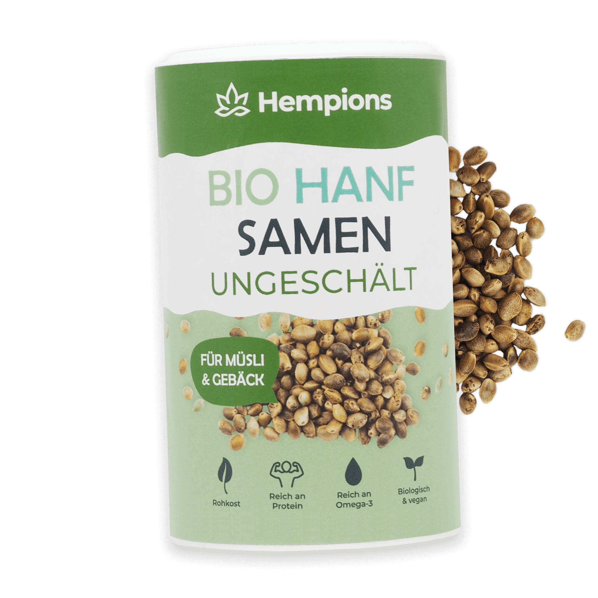 Bio Hanfsamen ungeschält 1 Bio Hanfsamen ungeschält
