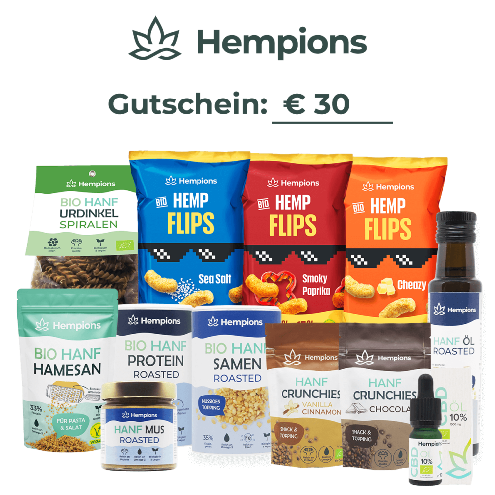 Produkt Übersicht 55 Hempions Wertgutschein